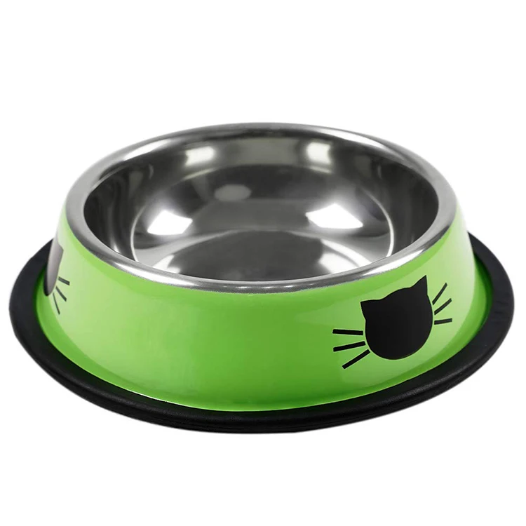 

China Pet Cats 2021 Dog Bowl No Spill Elevated Cat Bowls, White, black