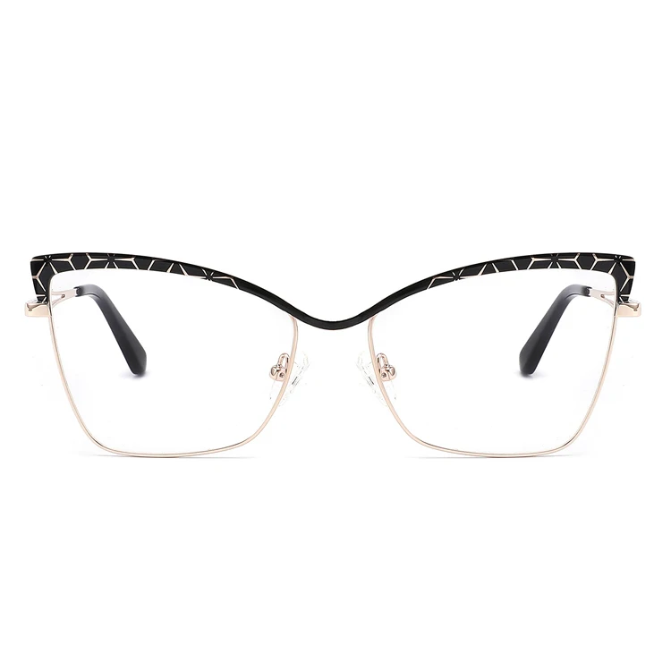 

New Metal Spectacle Frame Cat Eye Optical Frames Eyeglasses Trendy Optical Frames, 5 colors
