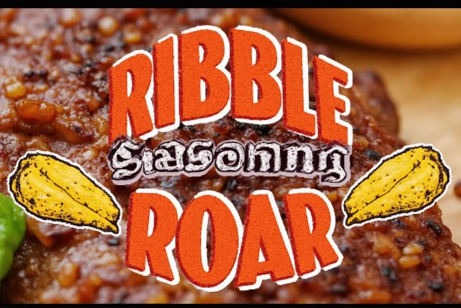 Various bottles of riblet seasoning on display