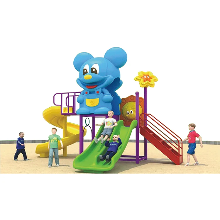 

mickey model outdoor kids playground games bright colour kiddie exercise playground equipment playground for babies 18140D, Green ,yellow,blue,red,gray etc