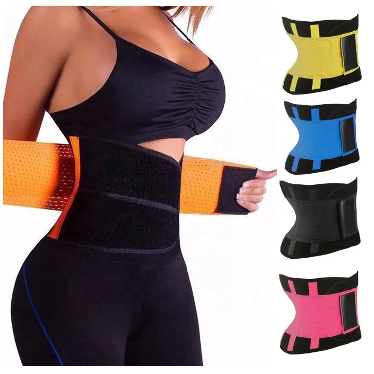 

Hot Unisex Sweat Belt Power Gym Shaper Girdle Slimming Adjustable Waist Trainer Support Belt