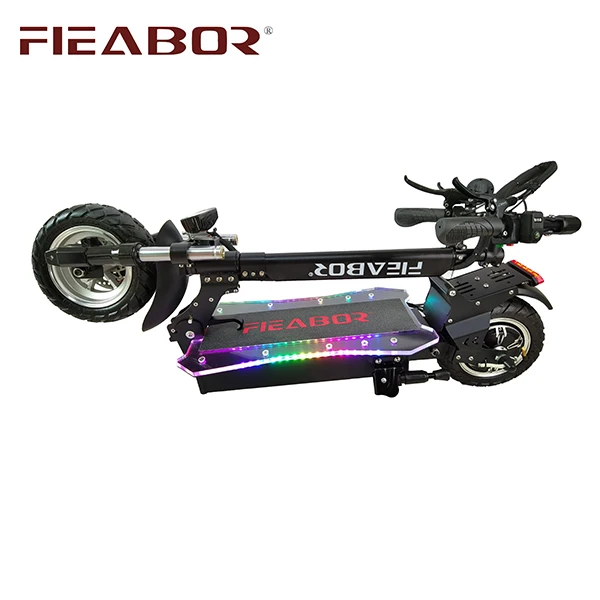 

Fieabor Q08 Hydraulic Suspension Acrylic Colorful Deck Electric Scooter 1200w 2400w for Adult