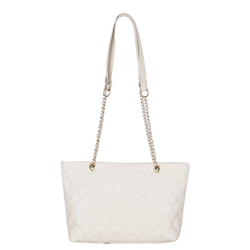 

Wholesale designer Large Capacity Leather Women Hand bags stitching chain single shoulder messenger Tote bag purses and handbags, 5 colors