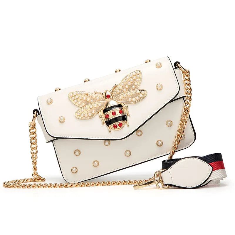 

2022 Crossbody Bags Color Shoulder Phone Purses Bags Chains Bee Luxury Handbags Designer Famous Brand Shoulder Bag, Customizable