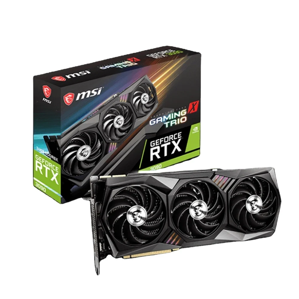 

GPU MSI RTX3090 GeForce RTX 3090 GAMING X TRIO 24G Graphics Card for Desktop Computer