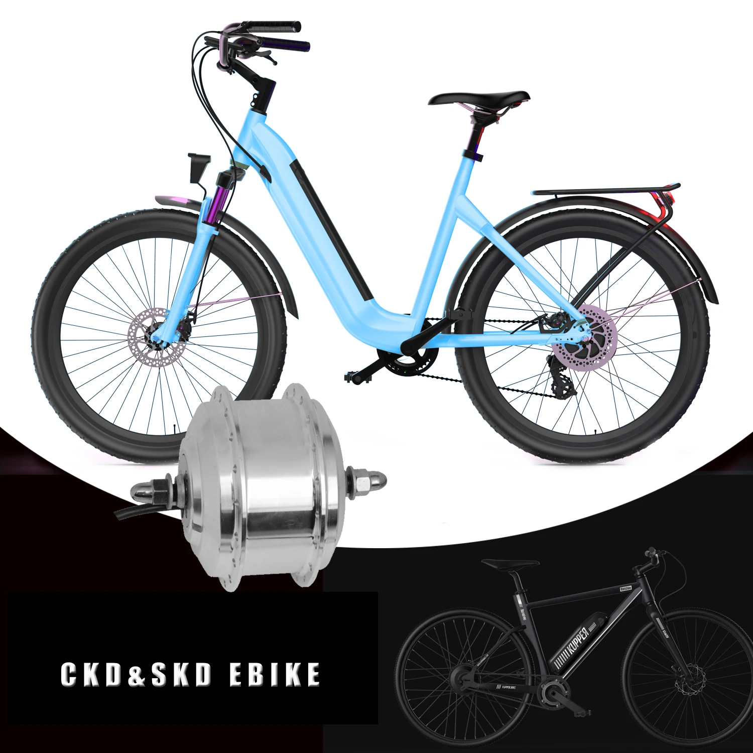 

26inch 350w 250w 500w front/rear drive motor kits hidden battery woman lady city electric bike/chopper e-bicycle/ebike