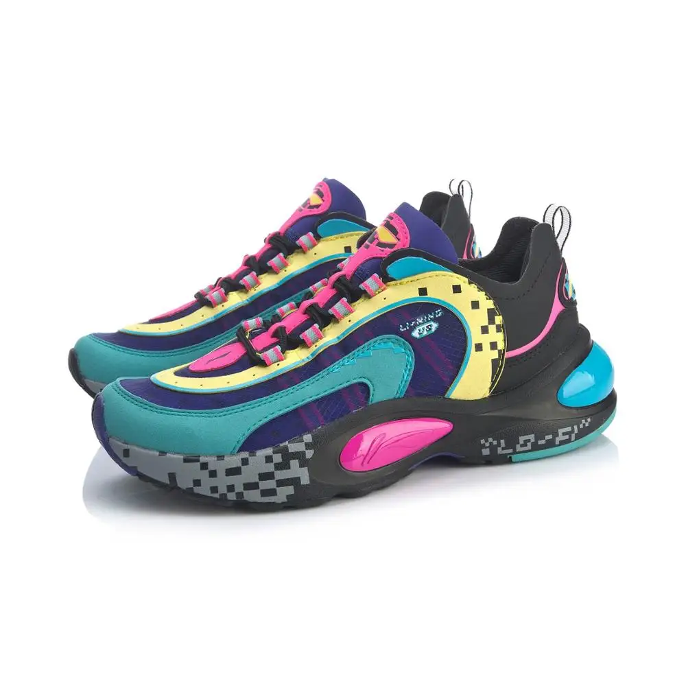 

Li Ning Women V8 Cushion Running Shoes LN CLOUD LITE Retro Support LiNing li ning Sport Dad Shoes Sneakers ARHP128