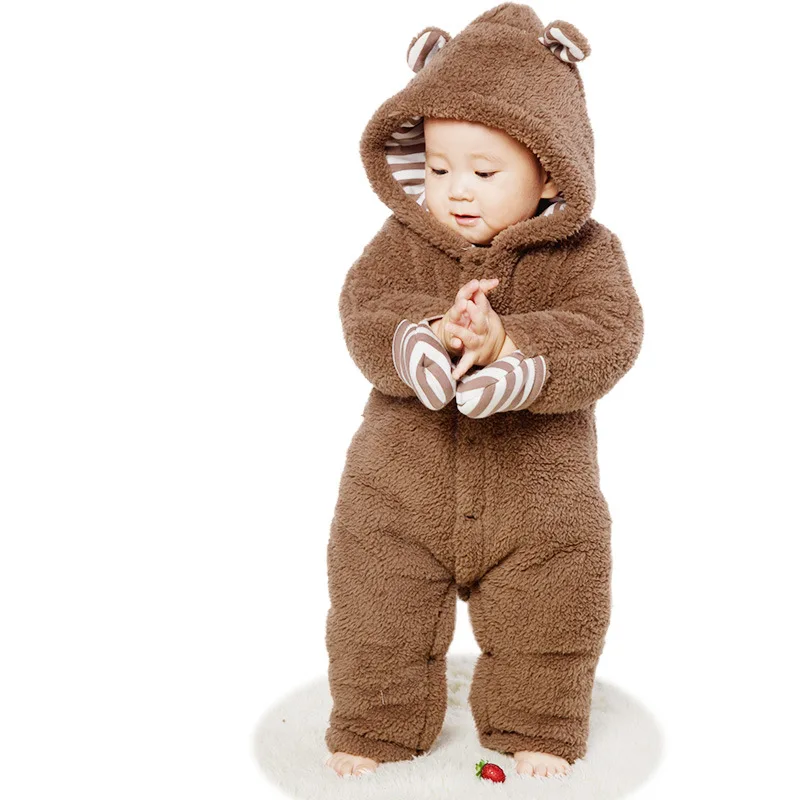 

Baby Autumn and Winter Thickening Conjoined Clothing Baby Warm Climbing Clothes Baby Rompers