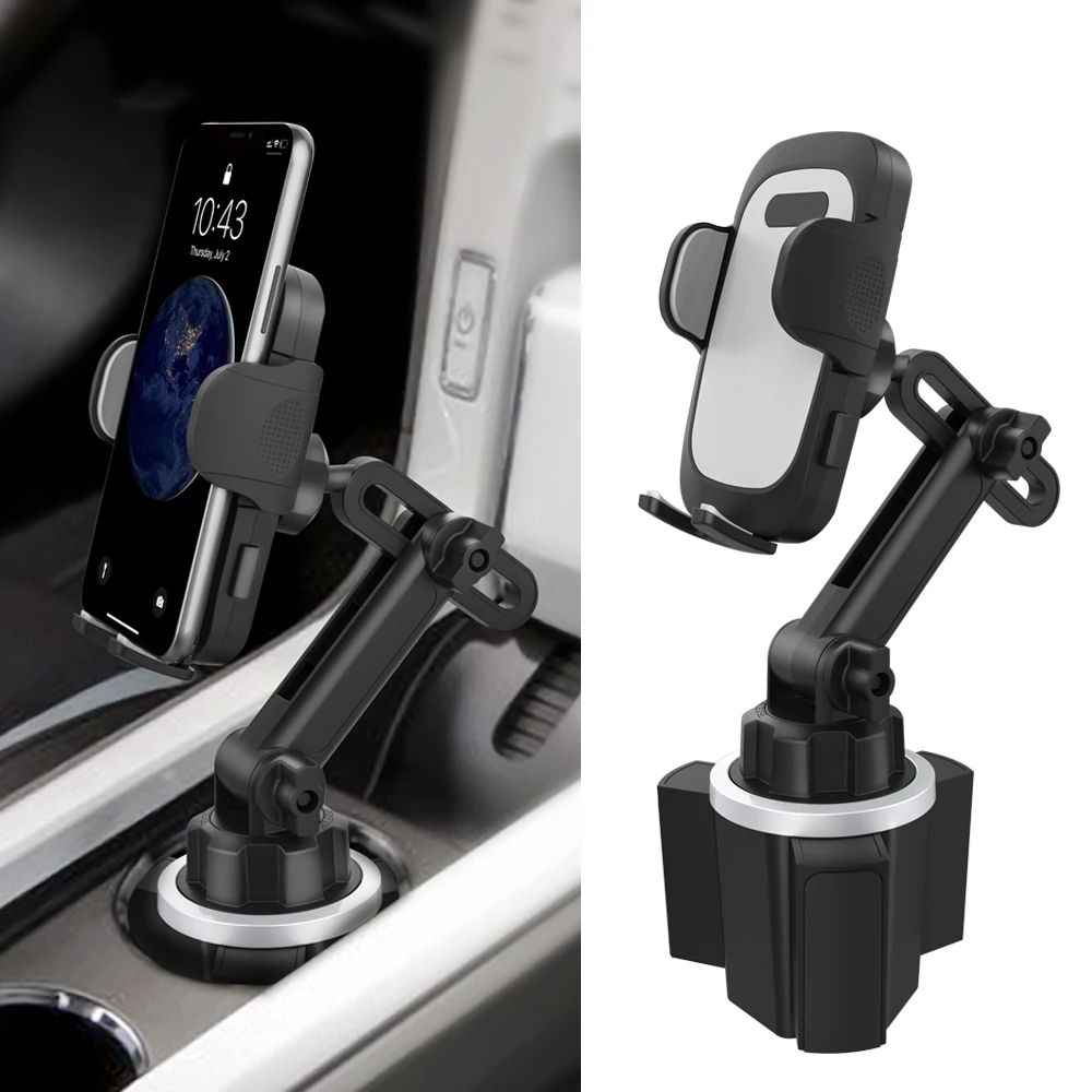 

Car Cup Holder Phone Mount Universal Flexible Long Arm Phone Holder With The Latest Phone Cradle