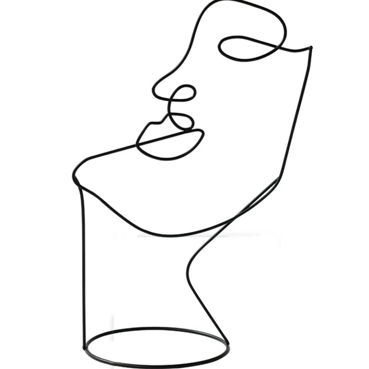 

Nordic Abstract Figure Art Home Furnishing Retro Iron Handicraft Hotels And Homestay Table Accessories Decoration