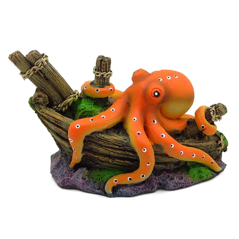 

Mmicro Landscape Fish Tank Landscaping Decorations Mini Resin Octopus Aquarium Landscaping Crafts Boutique Small Accessories