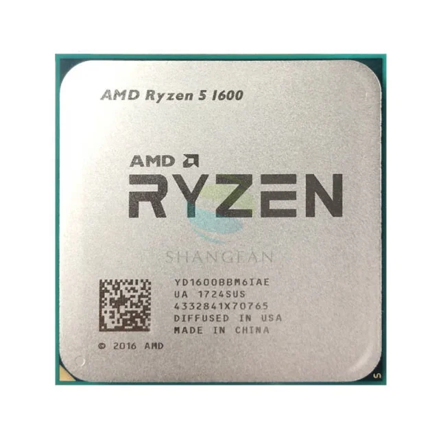 

For AMD R5 1600 R5 PRO 1600 3.2 GHz Six-Core Twelve Thread 65W CPU Processor YD1600BBM6IAE YD160BBBM6IAE Socket AM4 Used
