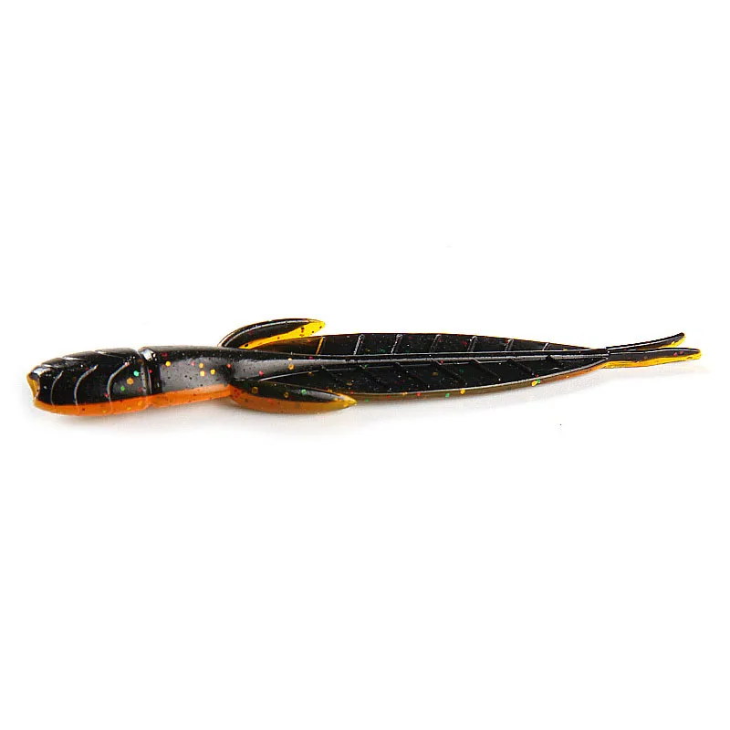 

HAWKLURE leech shape soft lure 78mm 1.42g double color plastic soft worm artificial fishing baits