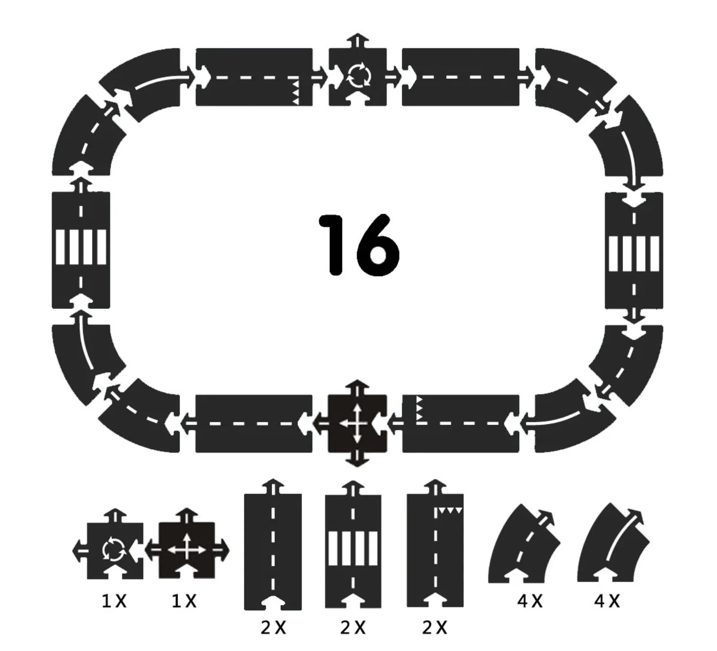 Flexible Race Track Toy Road Set Plastic Splicing Car Track Puzzle Toy