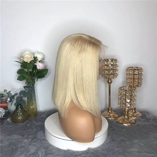 

Wholesale 613 platinum blonde long lace front wig