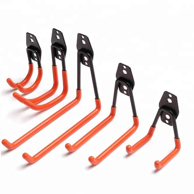 

Garage Storage Wall Hook Versatile Hooks, Wall Mount Hanging Hooks, Steel U-Hooks Tool Organizer Holder, Black, orange, or as your require