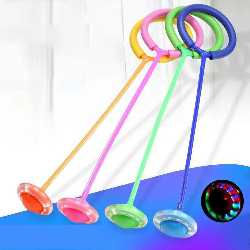 Kids Flash Jumping Rope Ball Outdoor Sports One Foot LED Skip Reaction Toy Kids Flash Jumping Rope Ball Outdoor Sports One Foot LED Skip Reaction Toy