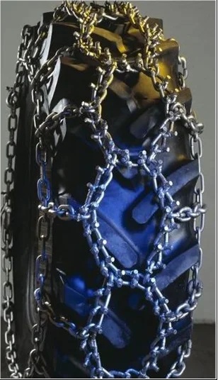 
11.2x24-9.5mm tractor chain with studs 