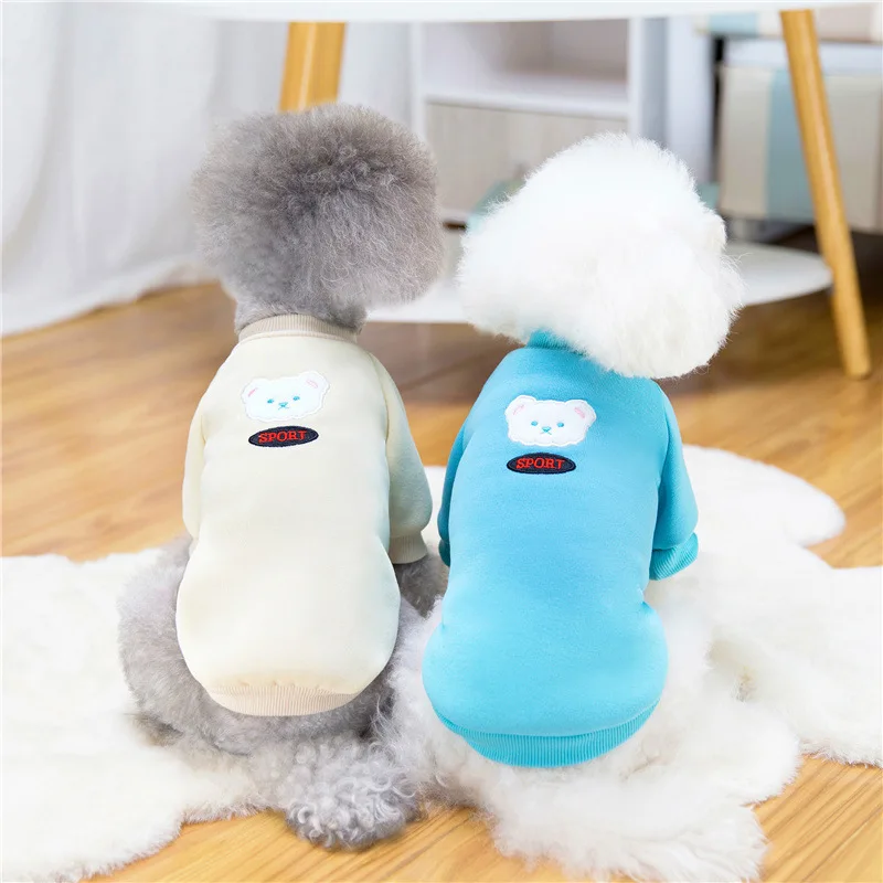 

Custom Wholesale Pet Apparel Dog Clothes Winter WarmStretch Dog Sweatshirt, As picture