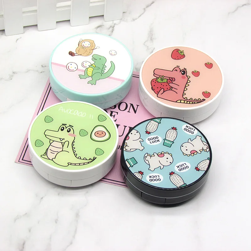 

Customized Cute Colorful Dino Fashion Dinosaur Contact Lens Case With Tweezer Contact Lenses Case Box