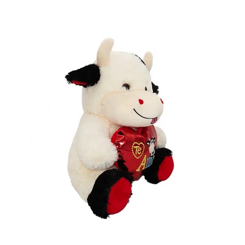 valentine cow plush