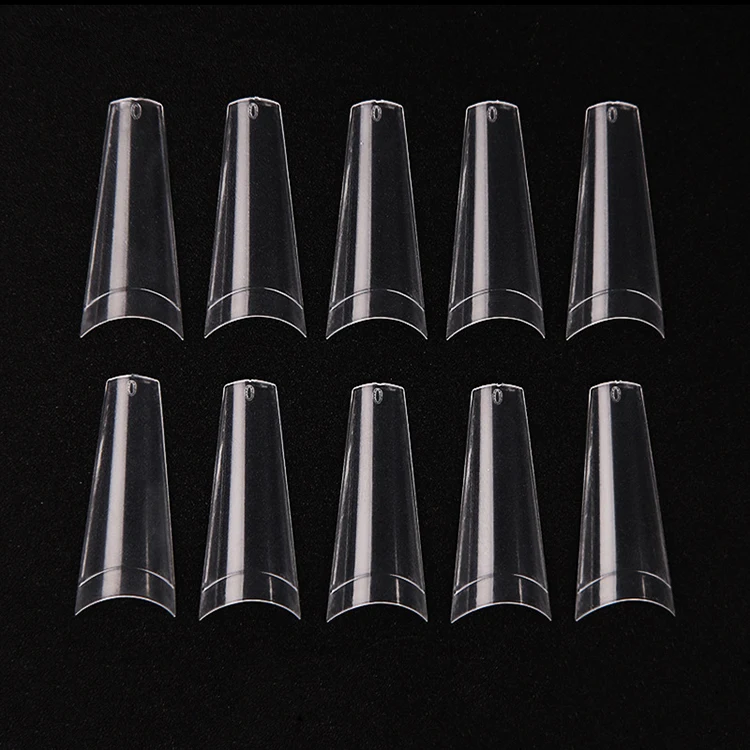 

2020 Wholesale 500pcs/bag Nails Clear/Natural False Artificial Fingernails new French normal size coffin Nail Tips