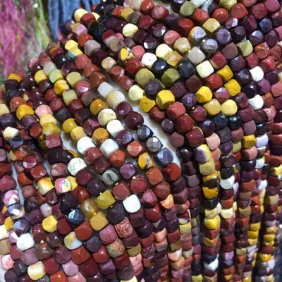 

Low MOQ Loose Gemstone Beads Natural Polish Mookaite Gemstone  Tube Beads for Jewelry Making