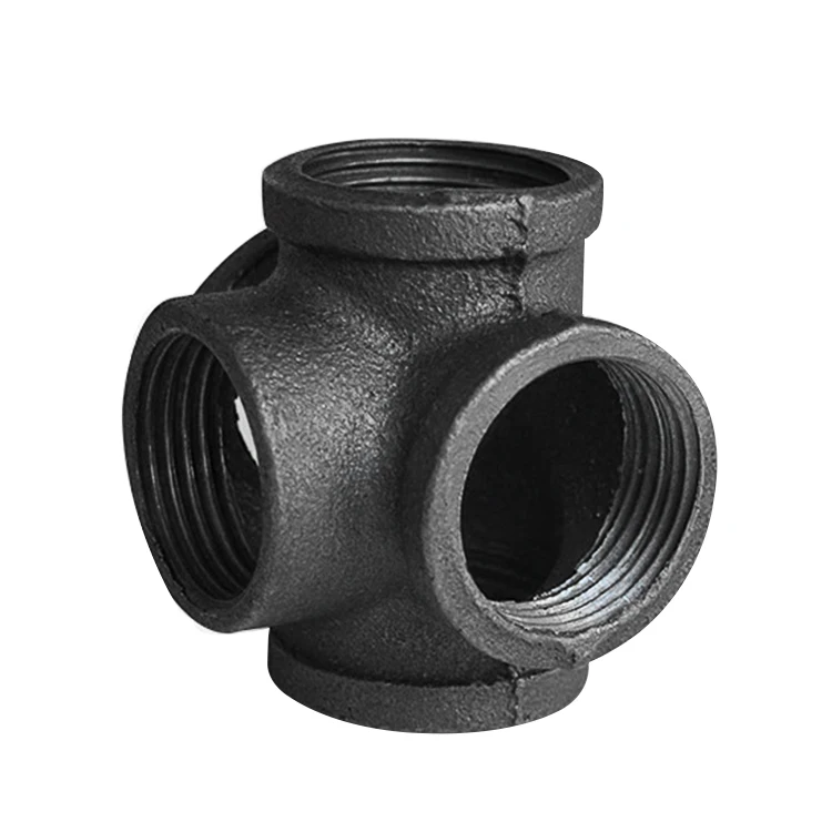 家用可锻铁管配件1/2 "5路侧出口三通