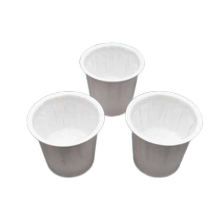 

K cups biodegradable k cup with filter and nespresso capsule with lid, White black