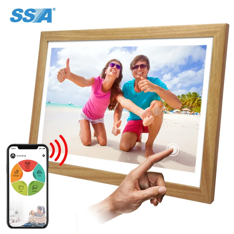 

15.6 Inch Digital Wifi Photo Frame Android Wall Mounted Frame Share Videos and Photo Via App Facebook Twitter