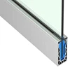 Glass balustrade price list galvanized stainless steel sizes aluminum u channel for glass railing