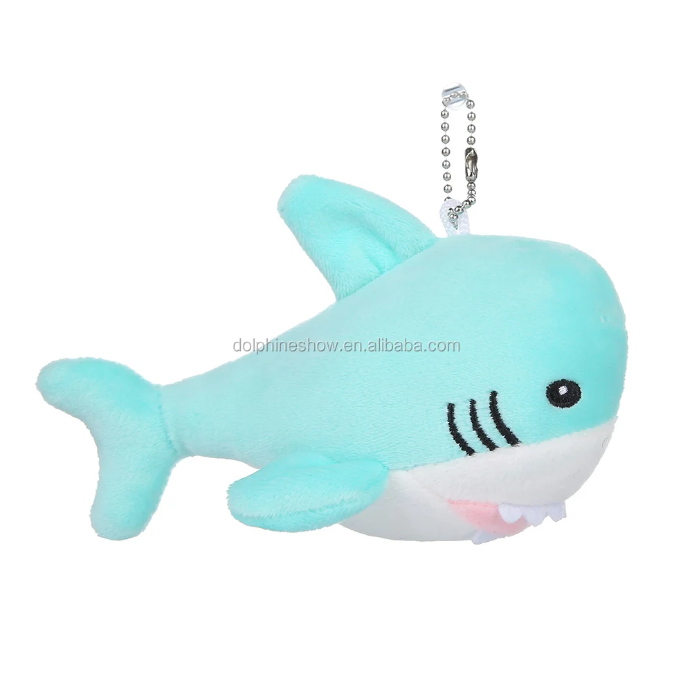 plush shark keychain