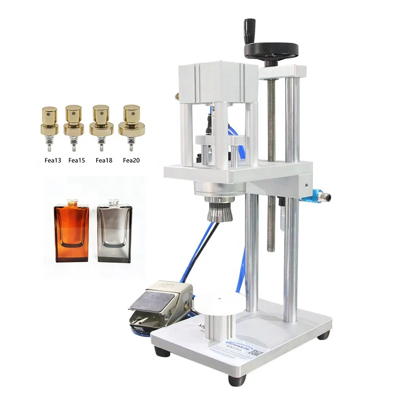 

Desktop Pneumatic Perfume Bottle Machine/Manual Crimping Machine/Perfume lid Press Machine