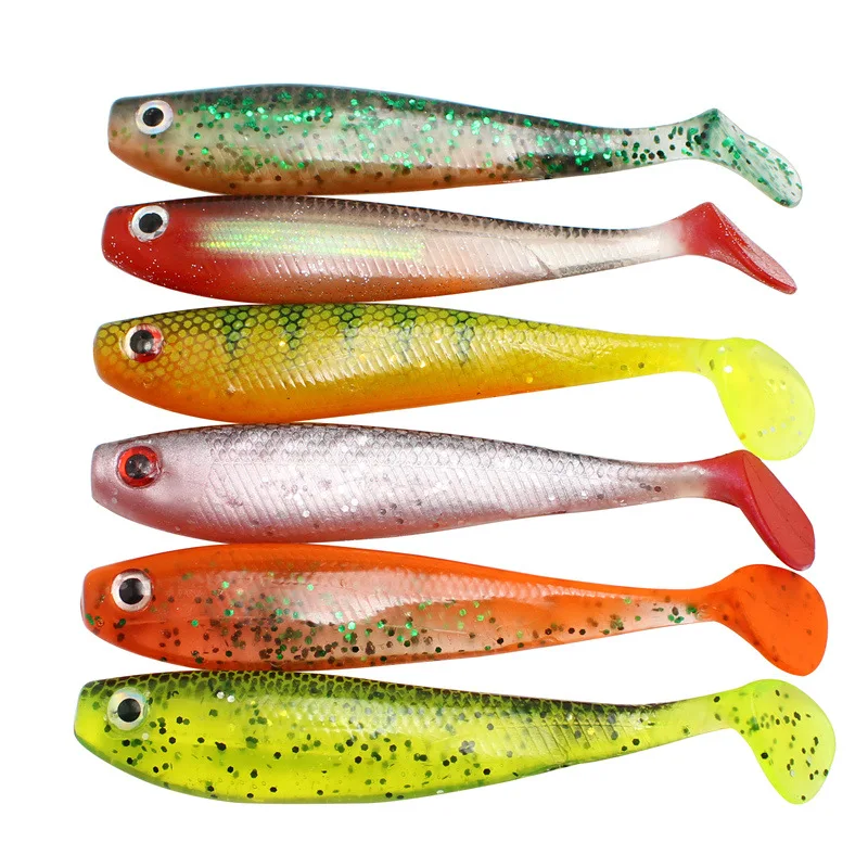 

115mm 12.7g T-Tail fish fishing lures Rainbow Soft Fishing lure