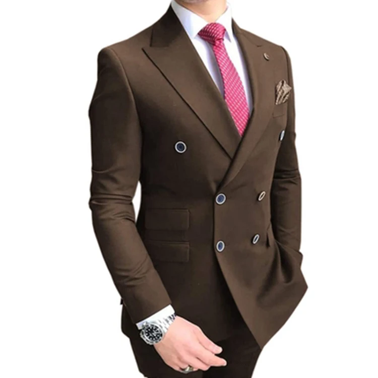 

Elegent Men's Suits 2 Pieces Male Formal Business Slim Suit Wedding Dress Suits for Groom