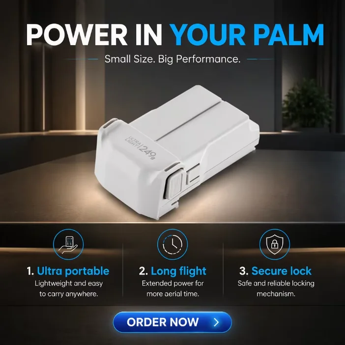 Original New Intelligent Flight Battery 2590mAh Flight Time for DJI Mini 3/3 Pro/4 Pro Drone Spare Battery Replacement Accessory
