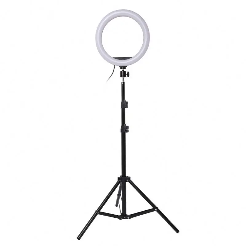 

13inch Photo LED Selfie Ring Fill Light 24W Dimmable Camera Phone Ring Lamp With 160CM Stand Tripod For Makeup Video Live Studio