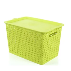 Image of Metis Trade Assurance rectangle Plastic storage container with cover and holder