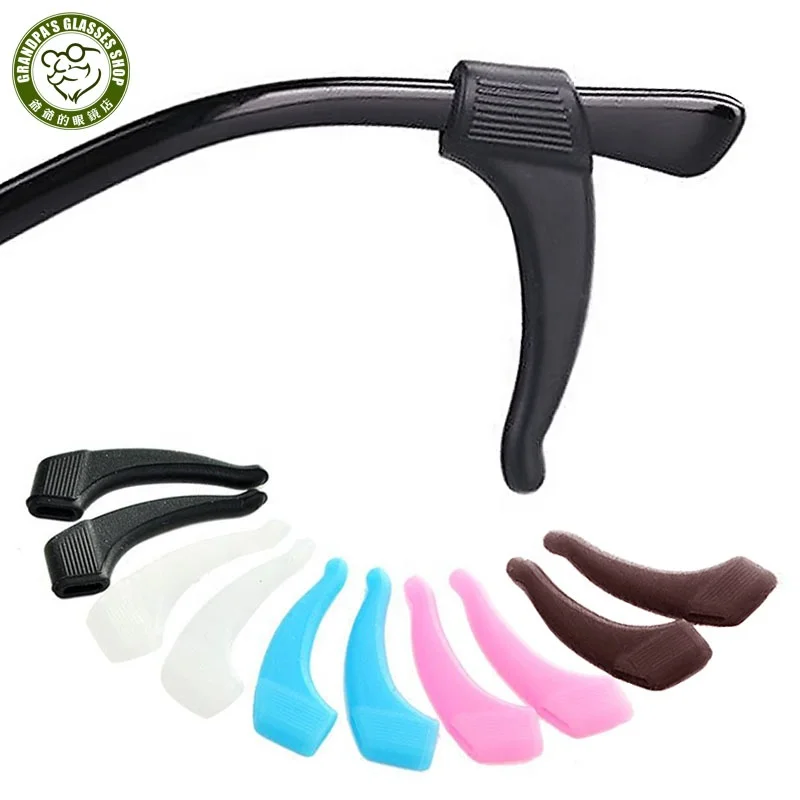 

Anti-Slip Soft Eyeglass Ear Grip Silicone Elastic Ear Hook Eyeglasses Temple Tips Sleeve Retainer For Spectacles Sunglasses, Multi color