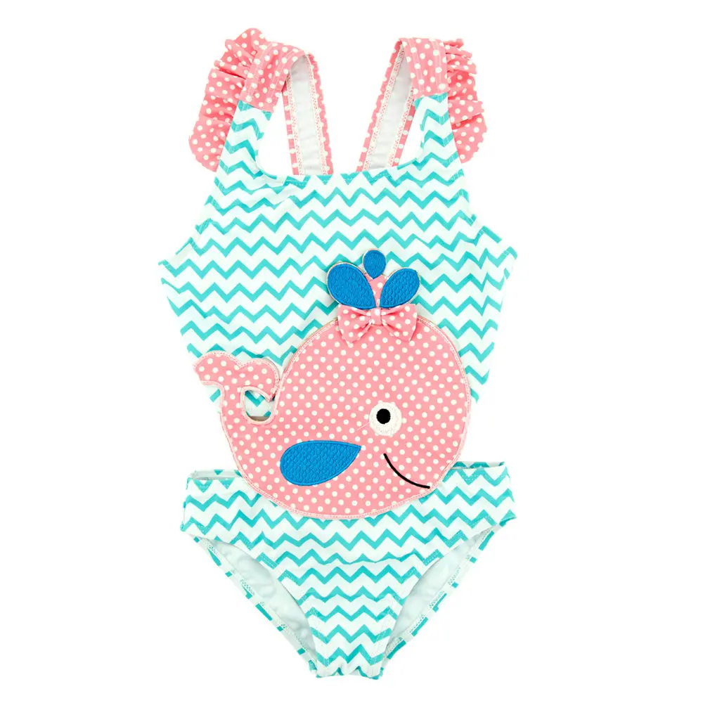 

2019 ins hot sale polyester swimwear baby girl, Picture