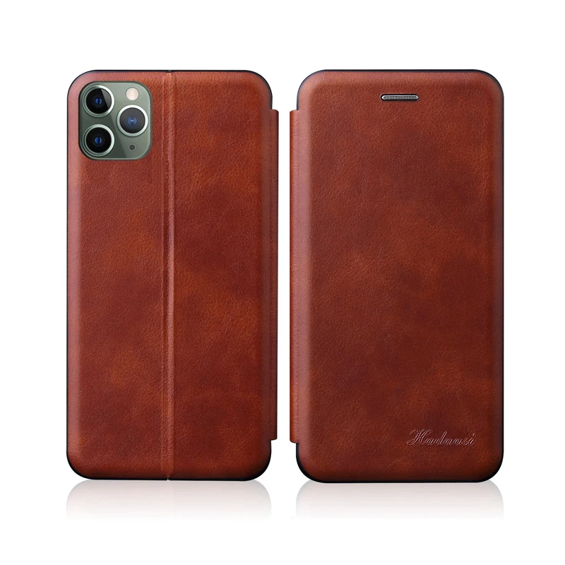 

360 Full Cover Protective Flip Case Magnetic leather Case with Card Slot For iphone 11 pro max, Black,blue,brown,red,rose gold