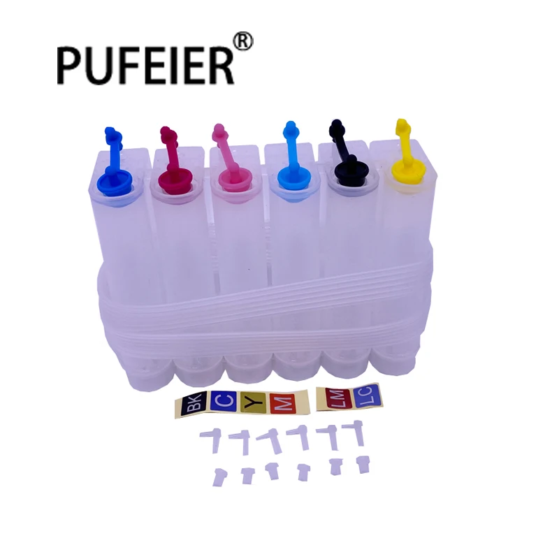 

6 Color DIY CISS Ink Tank Continuous Ink Supply System For Epson Canon HP Brother Empty Universal CISS With Accessories