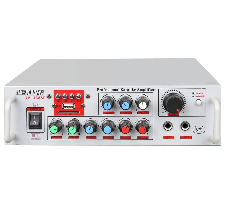 

Brand new amplier 12v amlifier power karaoke amplifier with great price, Black