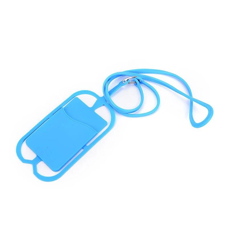 

Id Custom Business Rubber Logo Sleeve Cell Credit Silicone Mobile Phone Card Holder With Swimming Dress Shape