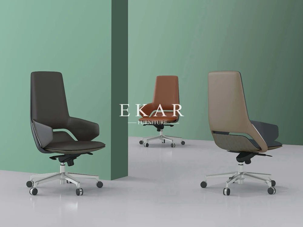 Foshan pu Leather Meeting Room Office Chairs Swivel Conference Chair factory