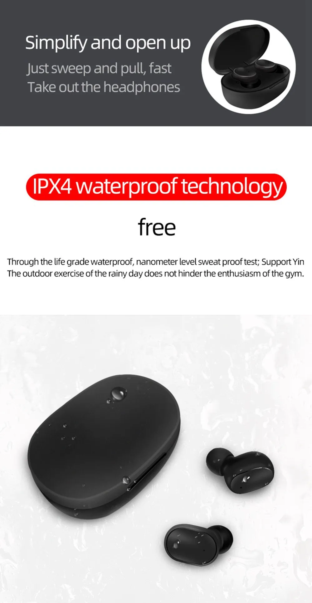 Wireless Earphone For Xiaomi Redmi Airdots Earbuds Bluetooths 5.0 TWS Headset Noise Cancelling Mic for iPhone Huawei Samsung A6S - ANKUX.COM
