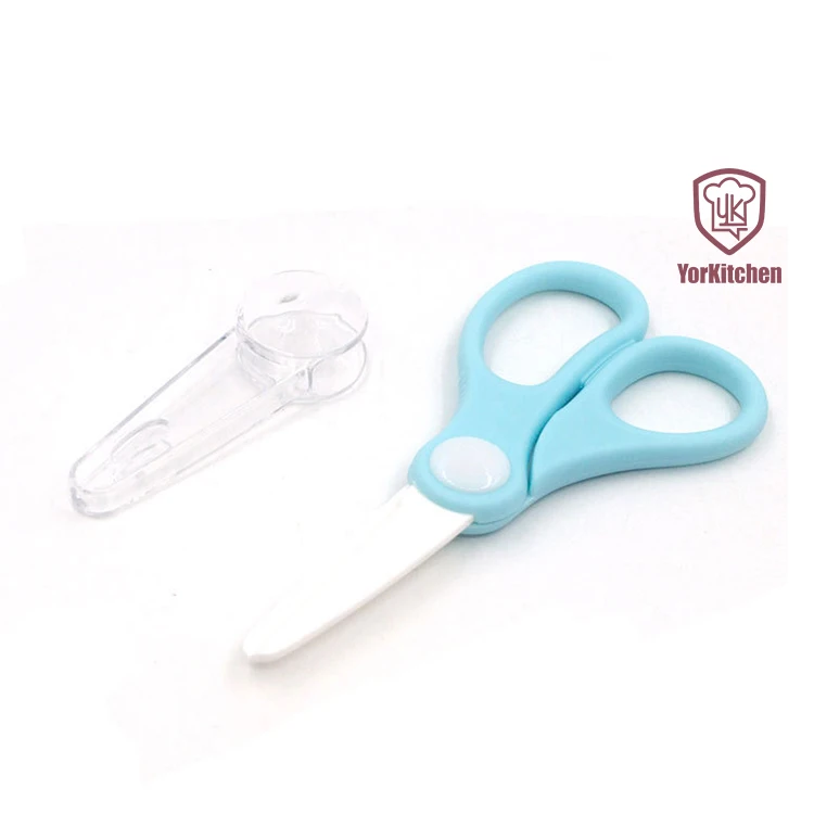 

Plastic Portable Storage Box Baby Ceramic Scissors Anti-Slip Scissor