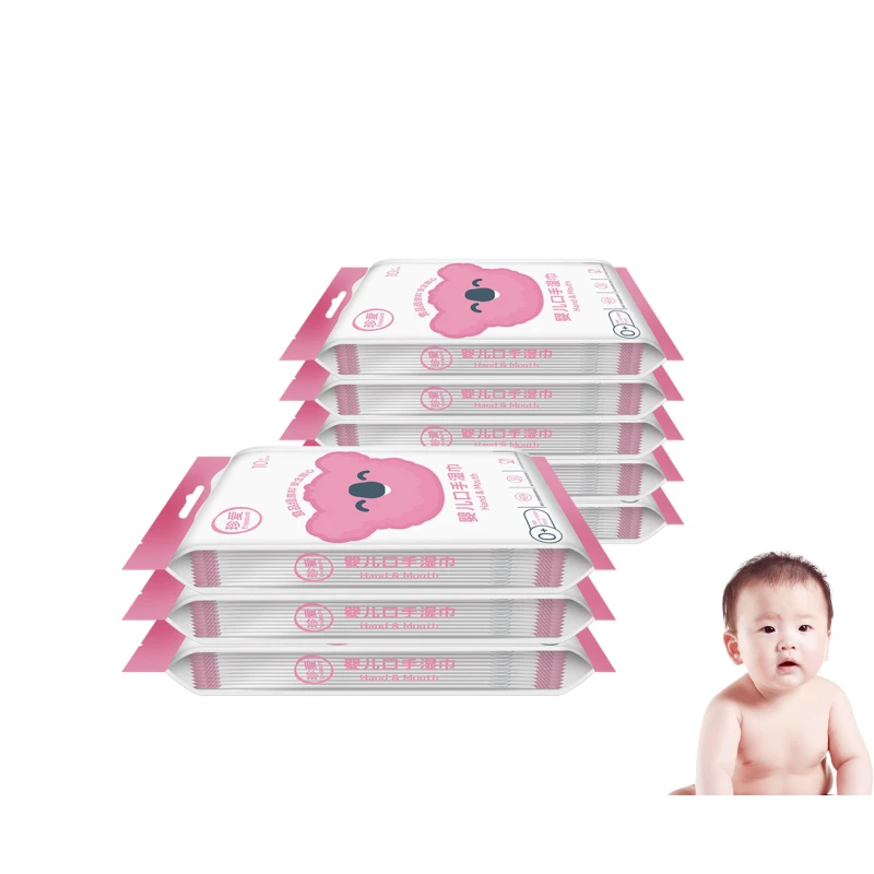 

10PCS Individual Pack Wipes OEM Baby Wipes Private Label Multi-function Wipes