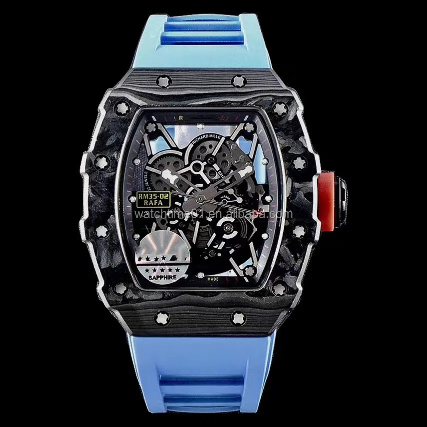 

noob watch AR JF KV richardd Miller RM35-02 carbon fiber models rubber watch