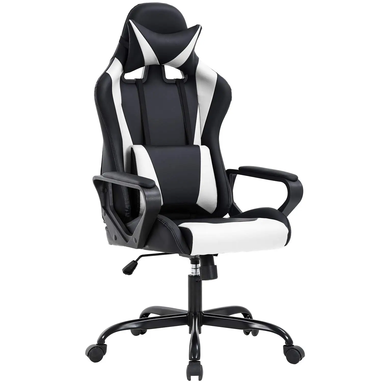 

WSX0017High back leather adjustable racing free sample gaming chair white black silla gamer reclining gaming chair computer